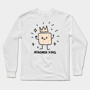 Passover Matzah Afikomen King Jewish Holiday, made by EndlessEmporium Long Sleeve T-Shirt